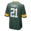 Maillot Homme Green Bay Packers Eric Stokes 21 Nike Vert 2021 NFL Draft